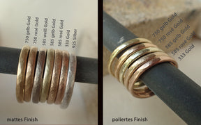 Grass-Blade Wedding Rings