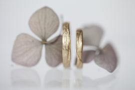 Grass-Blade Wedding Rings