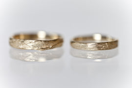 Grass-Blade Wedding Rings