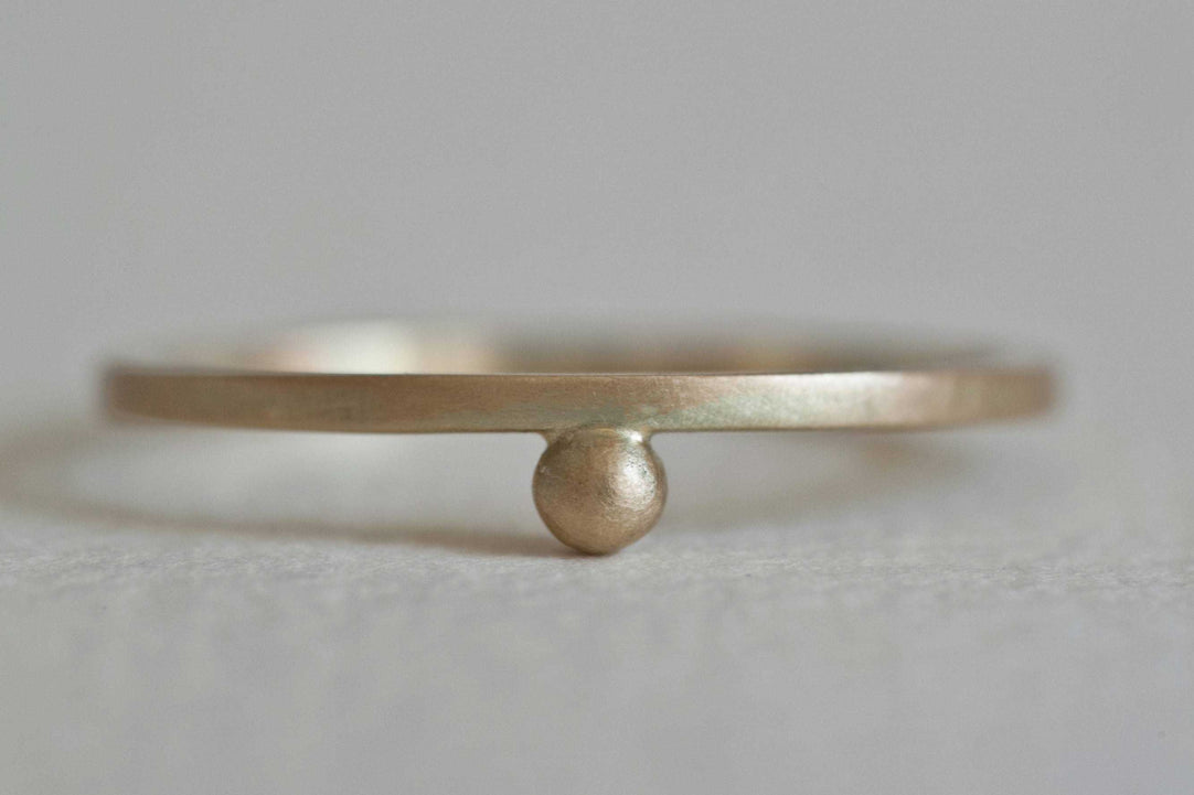 Gold Pebble Ring