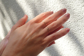 Gold Pebble Ring