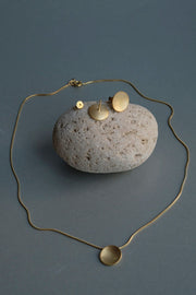 Gold-plated Disc Necklace – Medium