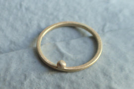 Gold Pebble Ring