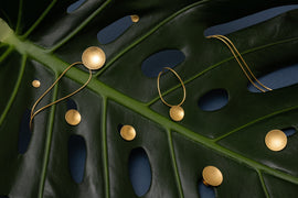 Gold-plated Disc Necklace – Medium