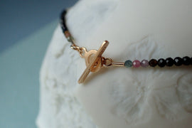 Tourmaline Necklace with Silver Pendant