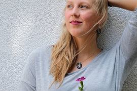 Black Porcelain Earrings